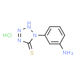 5H-Tetrazole-5-thione, 1-(3-aminophenyl)-1,2-dihydro-, Monohydrochloride结构式
