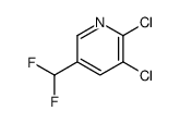 2,3-二氯-5-(二氟甲基)吡啶结构式