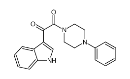 1-(1H-indol-3-yl)-2-(4-phenylpiperazin-1-yl)ethane-1,2-dione结构式