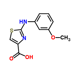 2-(3-METHOXY-PHENYLAMINO)-THIAZOLE-4-CARBOXYLIC ACID structure