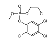 2-chloroethyl methyl (2,4,5-trichlorophenyl) phosphate结构式