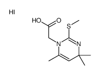 2-(4,4,6-trimethyl-2-methylsulfanylpyrimidin-1-yl)acetic acid,hydroiodide Structure