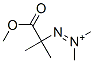 Diazenium, 2-(2-methoxy-1,1-dimethyl-2-oxoethyl)-1,1-dimethyl- (9CI) Structure