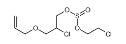 Sulfurous acid 2-chloro-3-(allyloxy)propyl 2-chloroethyl ester structure