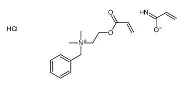 benzyl-dimethyl-(2-prop-2-enoyloxyethyl)azanium,prop-2-enamide,chloride Structure