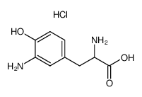 3-Amino-DL-tyrosine dihydrochloride monohydrate structure