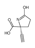 Proline, 2-ethynyl-5-oxo- (9CI) Structure