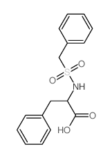 L-Phenylalanine,N-[(phenylmethyl)sulfonyl]-结构式