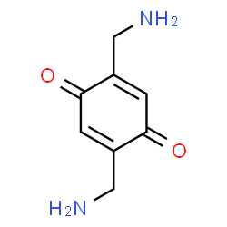 2,5-Bis(aminomethyl)-2,5-cyclohexadiene-1,4-dione结构式
