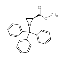 Methyl (S)-N-Tritylaziridine-2-carboxylate Structure