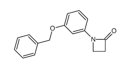 1-(3-phenylmethoxyphenyl)azetidin-2-one Structure
