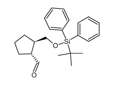(1R,2R)-2-(((tert-butyldiphenylsilyl)oxy)methyl)cyclopentane-1-carbaldehyde Structure