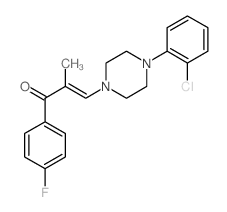 (E)-3-[4-(2-chlorophenyl)piperazin-1-yl]-1-(4-fluorophenyl)-2-methyl-prop-2-en-1-one picture