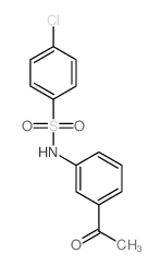 N-(3-acetylphenyl)-4-chloro-benzenesulfonamide structure