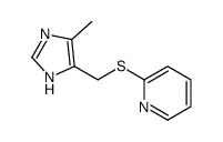 2-[(5-methyl-1H-imidazol-4-yl)methylsulfanyl]pyridine Structure