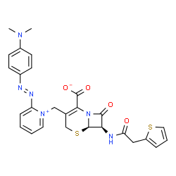 pyridine-2-azo-4-dimethylaniline cephalosporin Structure