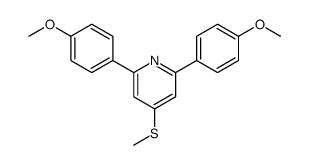 2,6-bis(4-methoxyphenyl)-4-methylsulfanylpyridine结构式