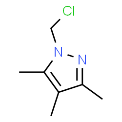 1H-Pyrazole,1-(chloromethyl)-3,4,5-trimethyl-结构式