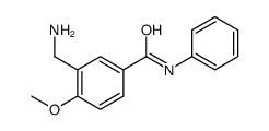 Benzamide, 3-(aminomethyl)-4-methoxy-N-phenyl- (9CI) Structure