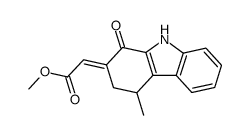 methyl (Z)-4-methyl-1-oxo-1,2,3,4-tetrahydrocarbazol-2-ylideneacetate结构式