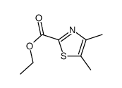 4,5-二甲基噻唑-2-羧酸乙酯结构式
