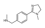 Benzenemethanamine, 4-(4,5-dihydro-1-methyl-1H-imidazol-2-yl)-N-methyl- (9CI) Structure