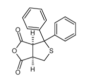 2,2-diphenylthiolane-3,4-cis-dicarboxylic anhydride Structure