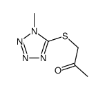 1-((1-Methyl-1H-tetrazol-5-yl)thio)-2-propanone structure