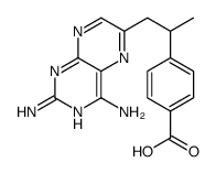 4-[1-(2,4-diaminopteridin-6-yl)propan-2-yl]benzoic acid结构式