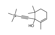 rac-2,6,6-trimethyl-1-(trimethylsilylethynyl)cyclohex-2-en-1-ol结构式