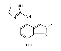 N-(4,5-dihydro-1H-imidazol-2-yl)-2-methyl-2H-indazol-4-amine monohydrochloride Structure