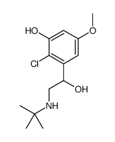 3-[2-(tert-butylamino)-1-hydroxyethyl]-2-chloro-5-methoxyphenol Structure
