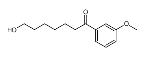 1-hydroxy-7-(3-methoxyphenyl)heptan-7-one结构式