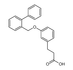 3-[3-[(2-phenylphenyl)methoxy]phenyl]propanoic acid结构式