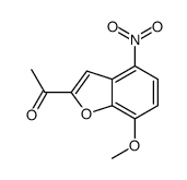 1-(7-methoxy-4-nitro-1-benzofuran-2-yl)ethanone Structure