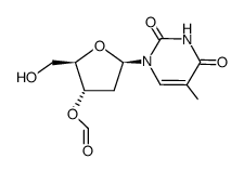 3'-O-formyl-2'-deoxythymidine Structure
