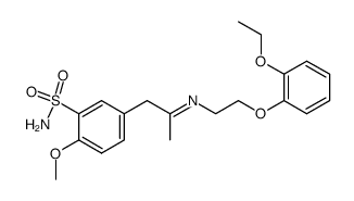 5-(2-((2-(2-ethoxyphenoxy)ethyl)imino)propyl)-2-methoxybenzenesulfonamide结构式