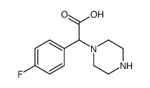 (4-FLUOROPHENYL)(1-PIPERAZINYL)ACETIC ACID DIHYDROCHLORIDE Structure