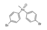 bis-(4-bromo-phenyl)-methyl-arsine oxide结构式