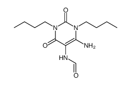 N-(6-amino-1,3-dibutyl-2,4-dioxo-1,2,3,4-tetrahydro-pyrimidin-5-yl)-formamide结构式