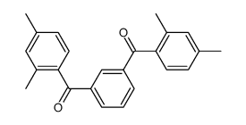 1,3-bis-(2,4-dimethyl-benzoyl)-benzene结构式