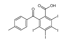 2,3,4,5-tetraiodo-6-p-toluoyl-benzoic acid Structure