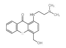 1-(2-dimethylaminoethylamino)-4-(hydroxymethyl)thioxanthen-9-one结构式
