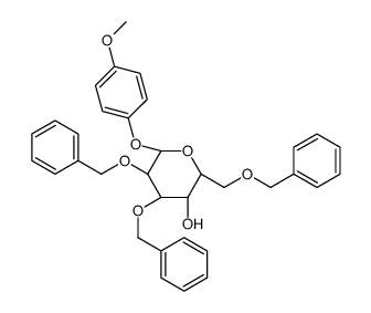 4-Methoxyphenyl 2,3,6-Tri-O-benzyl-β-D-galactopyranoside Structure