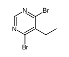 4,6-dibromo-5-ethyl-pyrimidine结构式