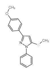 3-(4-METHOXYPHENYL)-5-METHYLTHIO-1-PHENYL-1H-PYRAZOLE picture