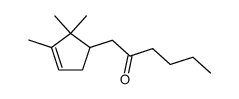 1-(2,2,3-trimethylcyclopent-3-en-yl)-hexyl-2-one结构式
