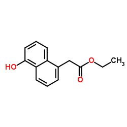 Ethyl (5-hydroxy-1-naphthyl)acetate结构式