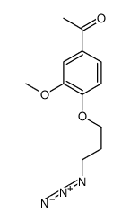 1-[4-(3-azidopropoxy)-3-methoxyphenyl]ethanone Structure