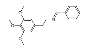 benzylidene-(3,4,5-trimethoxy-phenethyl)-amine结构式